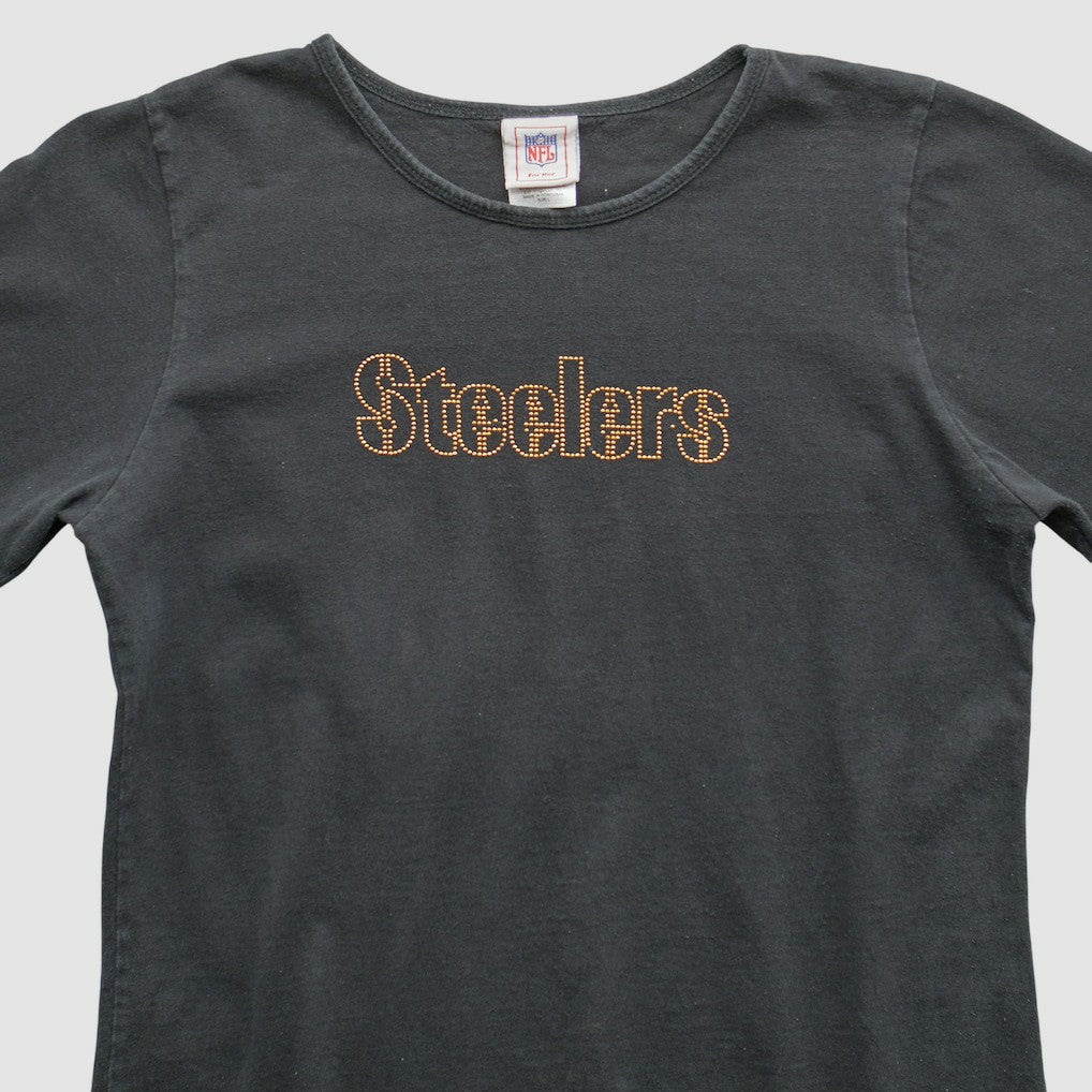 Pittsburgh Steelers NFL 2000s T-Shirt - Black Vintage - Fanatics