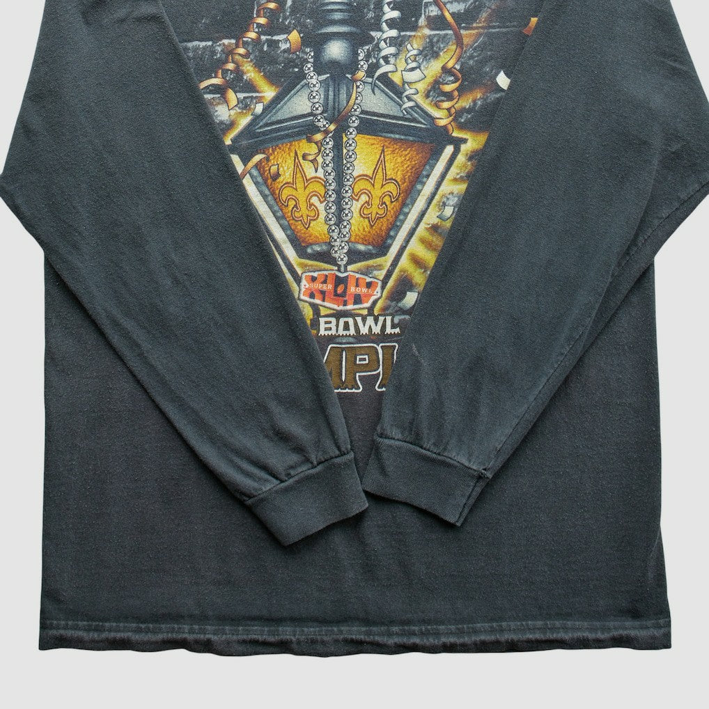 New Orleans Saints NFL 2010 T-Shirt - Black Vintage - Fanatics