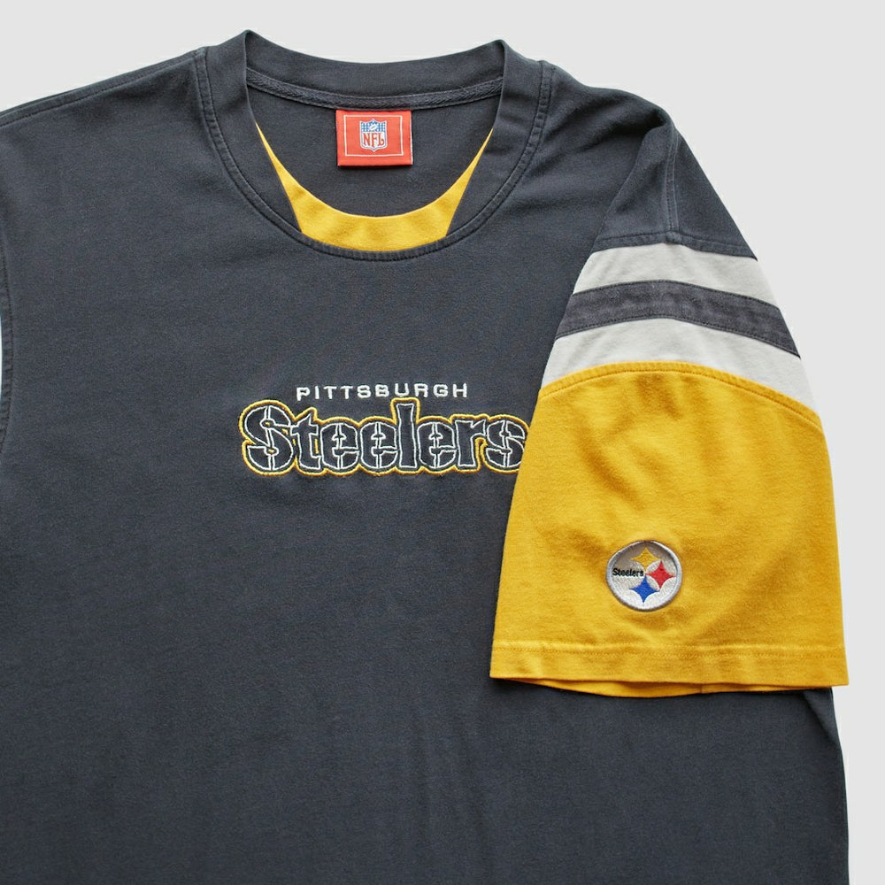 Pittsburgh Steelers NFL 2000s T-Shirt - Black Vintage - Fanatics