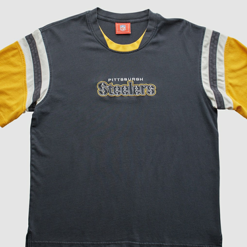 Pittsburgh Steelers NFL 2000s T-Shirt - Black Vintage - Fanatics