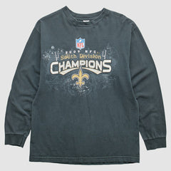 New Orleans Saints 2009 T-Shirt - Black Vintage - Fanatics