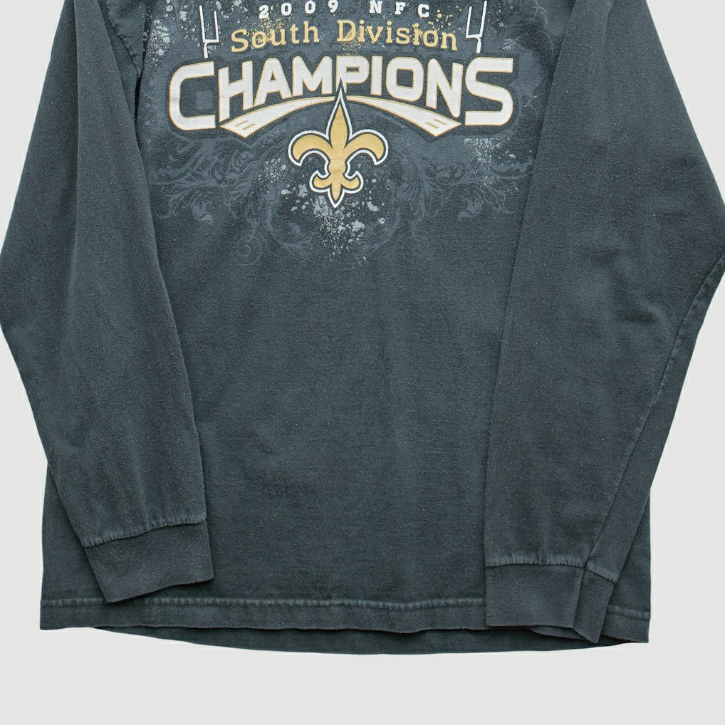 New Orleans Saints 2009 T-Shirt - Black Vintage - Fanatics