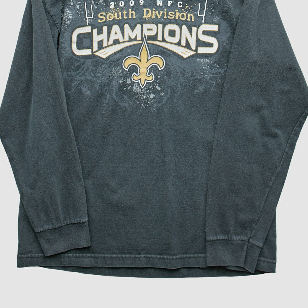 New Orleans Saints 2009 T-Shirt - Black Vintage - Fanatics