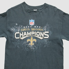 New Orleans Saints 2009 T-Shirt - Black Vintage - Fanatics