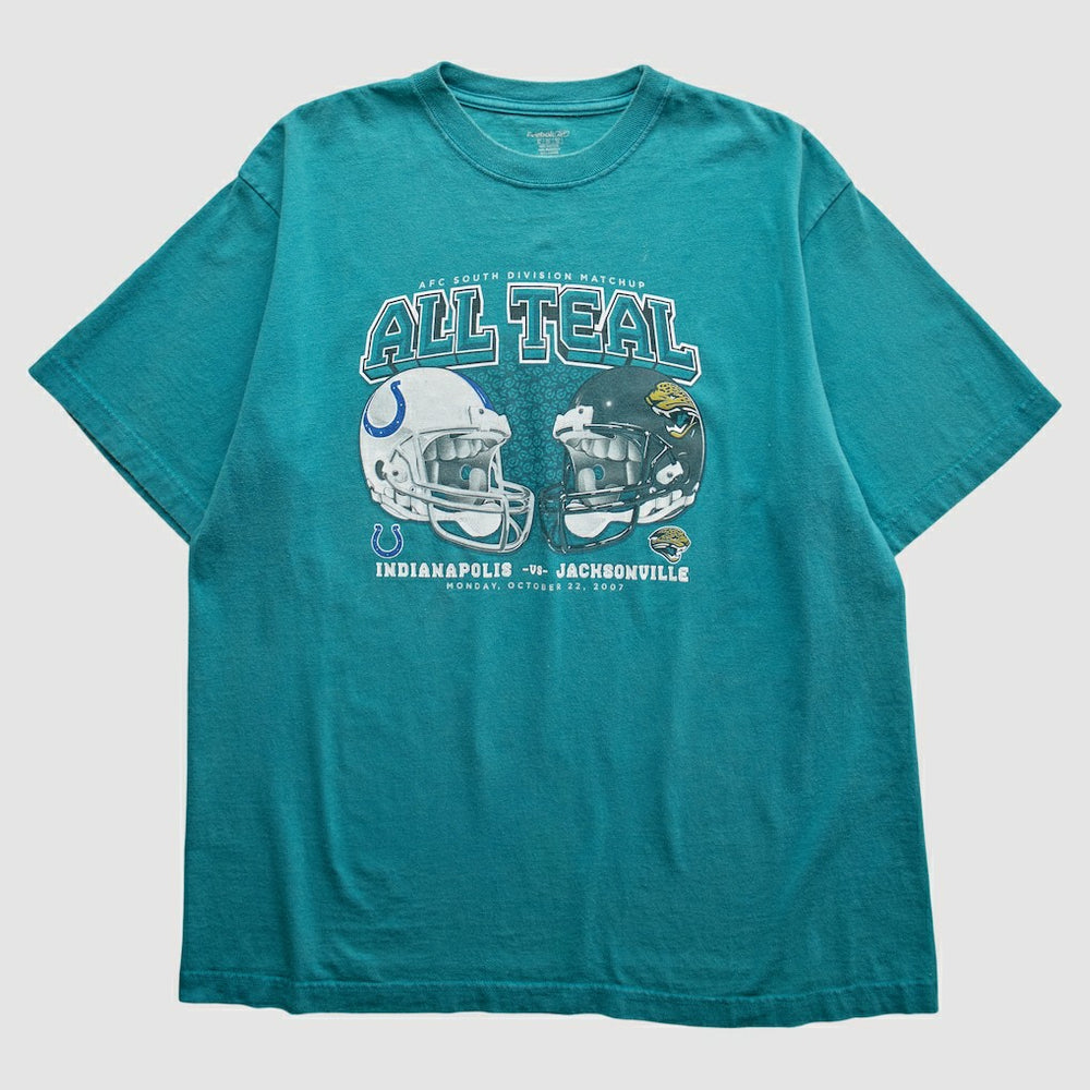 Indianapolis Colts vs. Jacksonville Jaguars Reebok 2007 T-Shirt - Teal Vintage - Fanatics