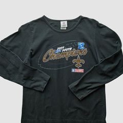 New Orleans Saints NFL 2009 T-Shirt - Black Vintage - Fanatics