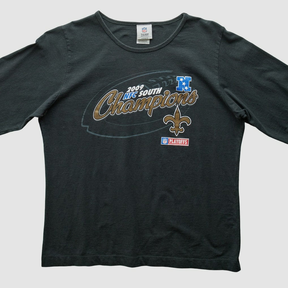 New Orleans Saints NFL 2009 T-Shirt - Black Vintage - Fanatics