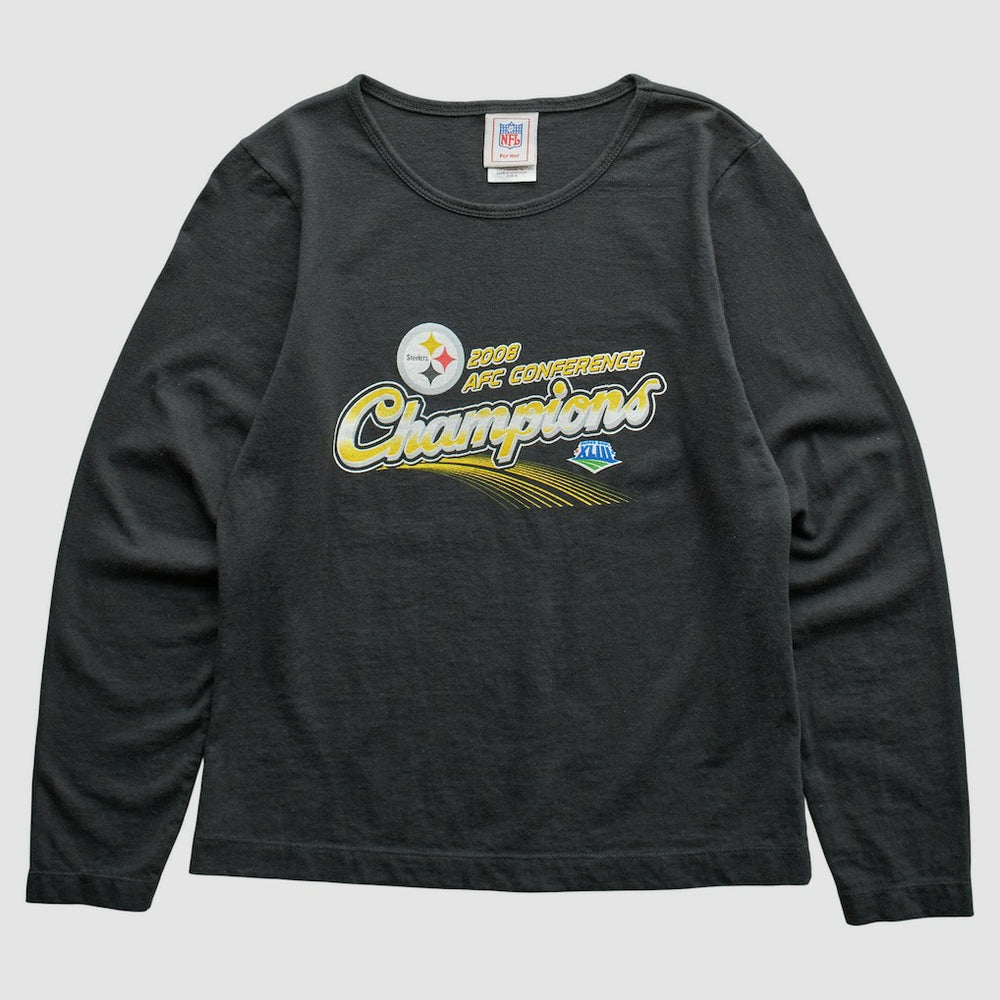 Pittsburgh Steelers NFL 2008 T-Shirt - Black Vintage - Fanatics
