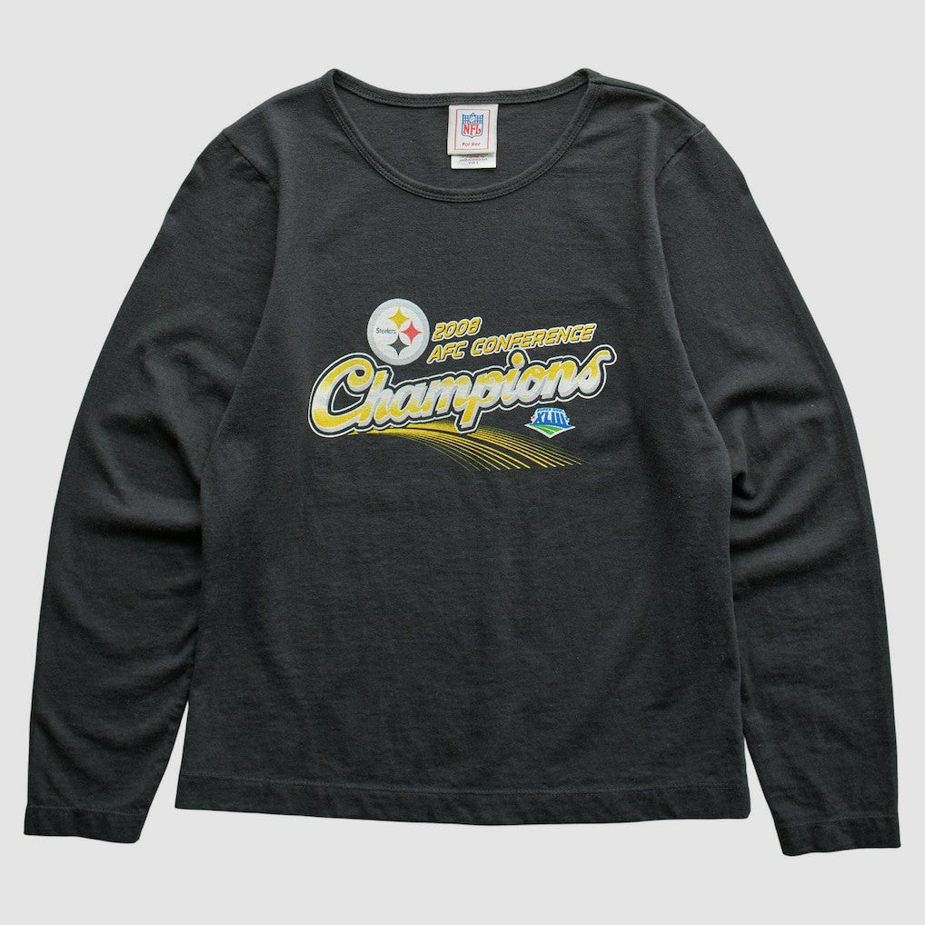 Pittsburgh Steelers NFL 2008 T-Shirt - Black Vintage - Fanatics