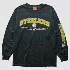 Pittsburgh Steelers NFL 2000s T-Shirt - Black Vintage - Fanatics