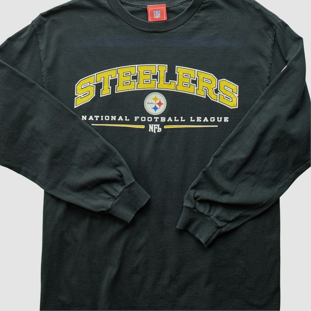 Pittsburgh Steelers NFL 2000s T-Shirt - Black Vintage - Fanatics