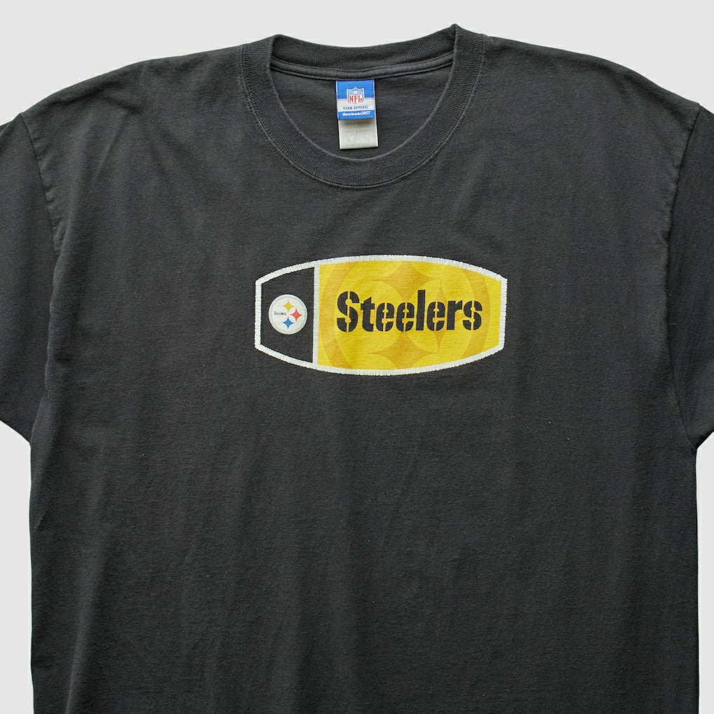 Pittsburgh Steelers Reebok 2000s T-Shirt - Black Vintage - Fanatics