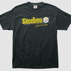Pittsburgh Steelers NFL 2000s T-Shirt - Black Vintage - Fanatics