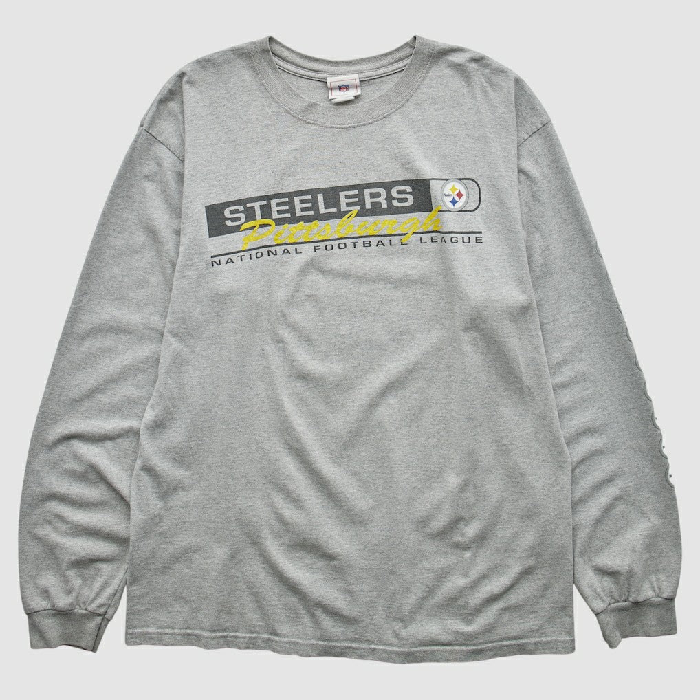 Pittsburgh Steelers 2000s T-Shirt - Gray Vintage - Fanatics