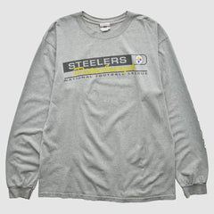 Pittsburgh Steelers 2000s T-Shirt - Gray Vintage - Fanatics