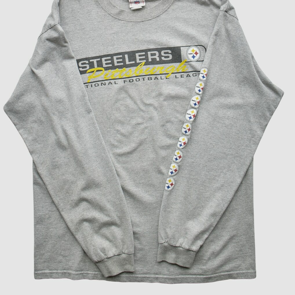 Pittsburgh Steelers 2000s T-Shirt - Gray Vintage - Fanatics