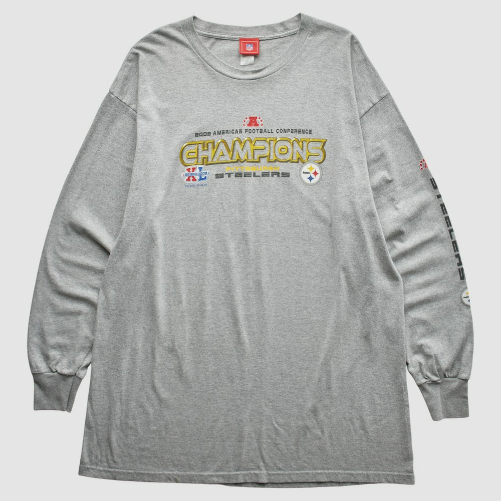Pittsburgh Steelers NFL 2005 T-Shirt - Gray Vintage - Fanatics