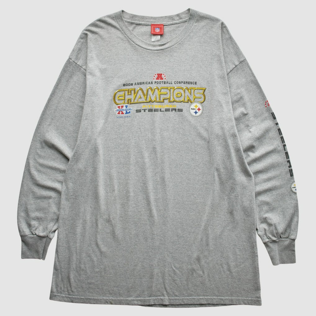 Pittsburgh Steelers NFL 2005 T-Shirt - Gray Vintage - Fanatics