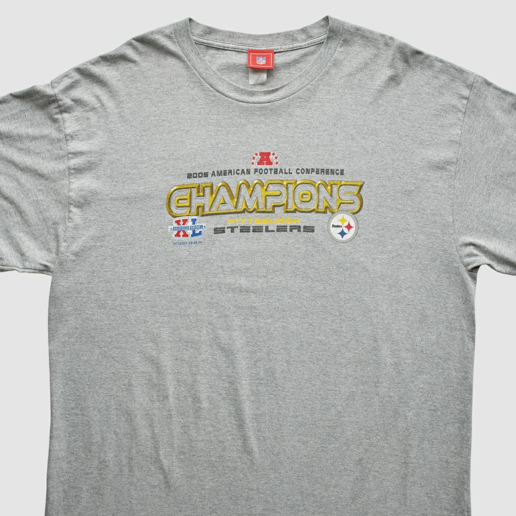 Pittsburgh Steelers NFL 2005 T-Shirt - Gray Vintage - Fanatics