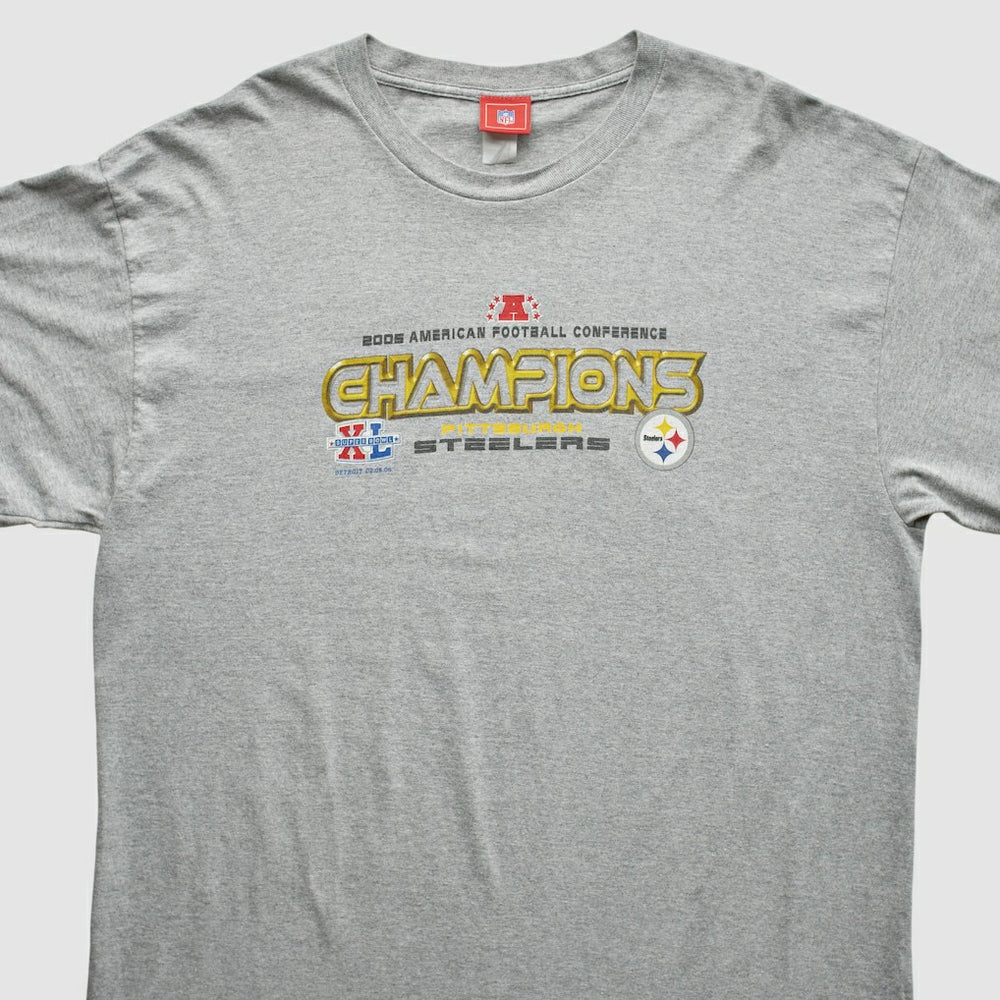 Pittsburgh Steelers NFL 2005 T-Shirt - Gray Vintage - Fanatics