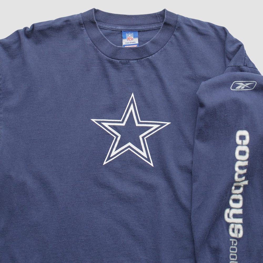 Dallas Cowboys Reebok 2000s T-Shirt - Navy Vintage - Fanatics