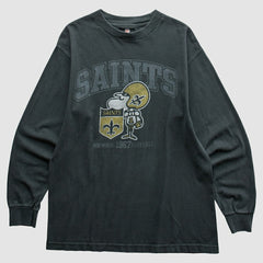 New Orleans Saints NFL 2010s T-Shirt - Black Vintage - Fanatics
