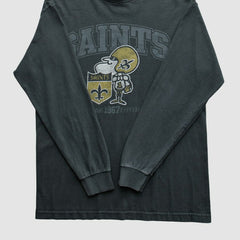 New Orleans Saints NFL 2010s T-Shirt - Black Vintage - Fanatics