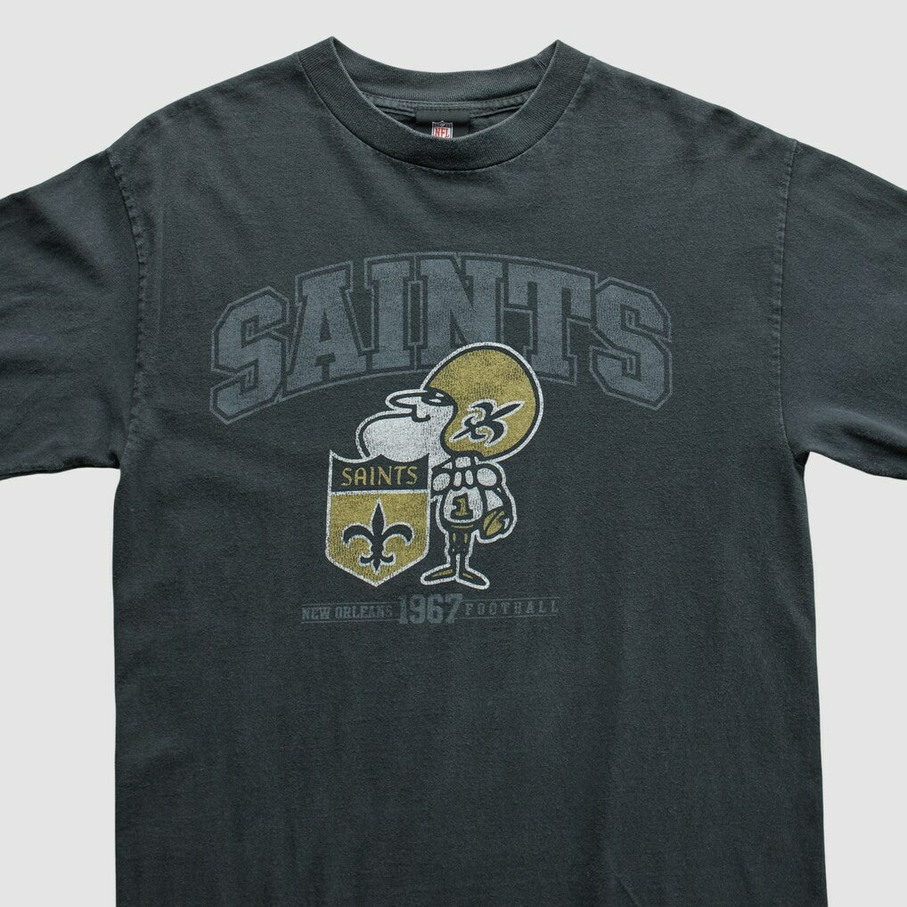 New Orleans Saints NFL 2010s T-Shirt - Black Vintage - Fanatics