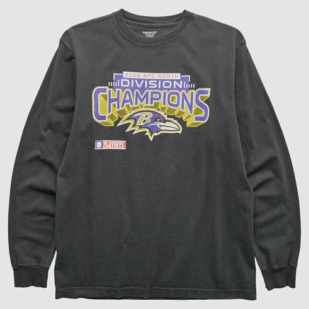 Baltimore Ravens Reebok 2006 T-Shirt - Black Vintage - Fanatics