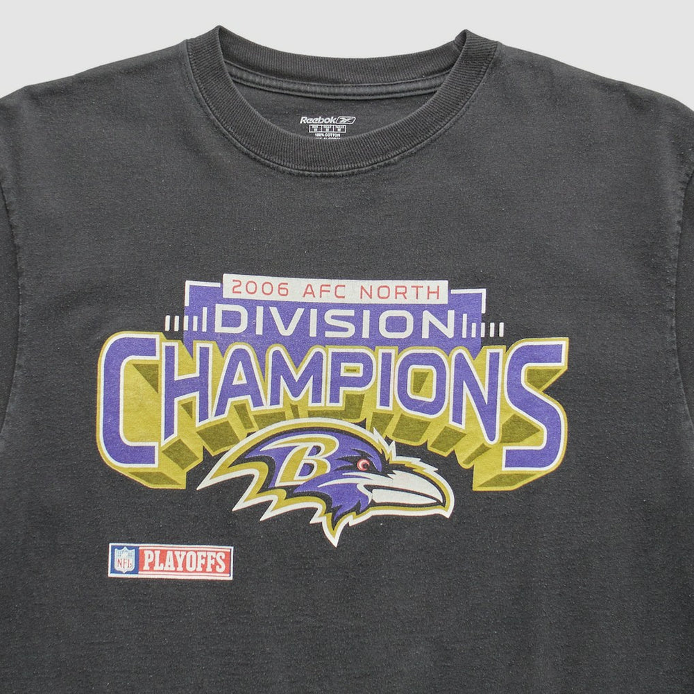 Baltimore Ravens Reebok 2006 T-Shirt - Black Vintage - Fanatics