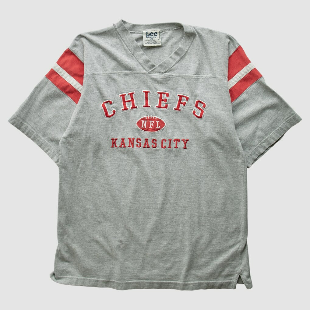 Kansas City Chiefs Lee Apparel 2000s T-Shirt - Gray Vintage - Fanatics