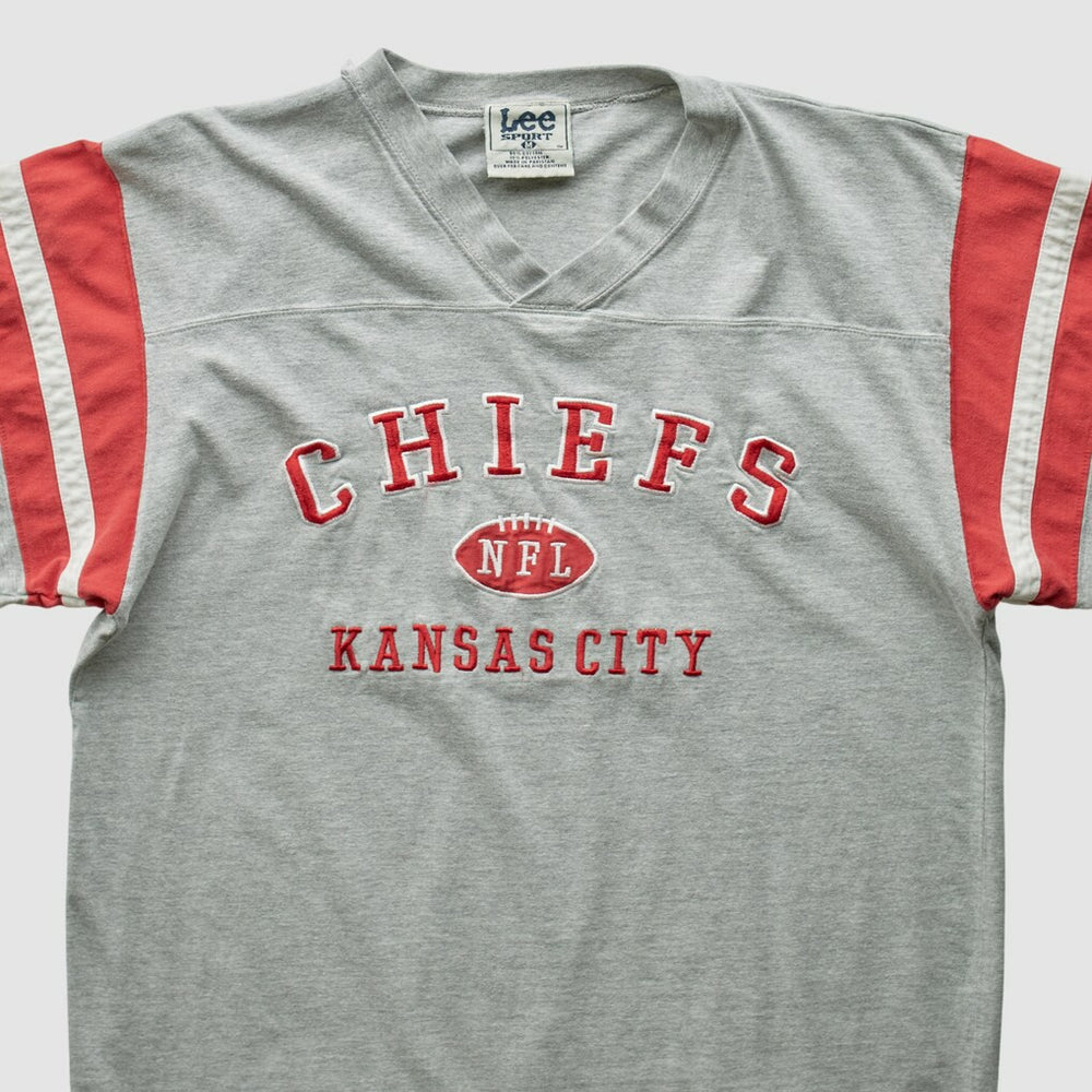 Kansas City Chiefs Lee Apparel 2000s T-Shirt - Gray Vintage - Fanatics