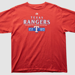 Texas Rangers Majestic 2000s T-Shirt Near Me