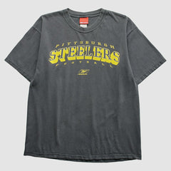 Pittsburgh Steelers Reebok 2000s T-Shirt - Gray Vintage - Fanatics
