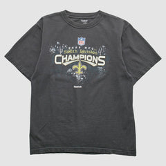 New Orleans Saints Reebok 2009 T-Shirt - Black Vintage - Fanatics