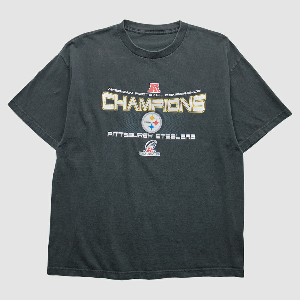 Pittsburgh Steelers 2000s T-Shirt - Black Vintage - Fanatics