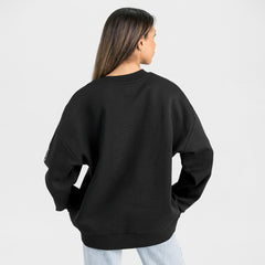 Houston Texans Gameday Couture Women's Oversized Victory Lane Black Label Premium Fleece Sweatshirt - Black - NFL