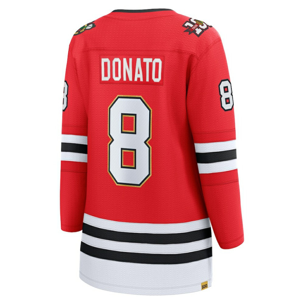 Ryan Donato Chicago Blackhawks Fanatics Women's Centennial Breakaway Player Jersey - Red | Fanatics Lifestyle