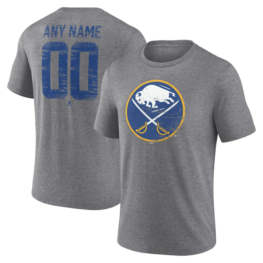 Buffalo Sabres Heritage Custom Tri-Blend T-Shirt - Gray | NHL online