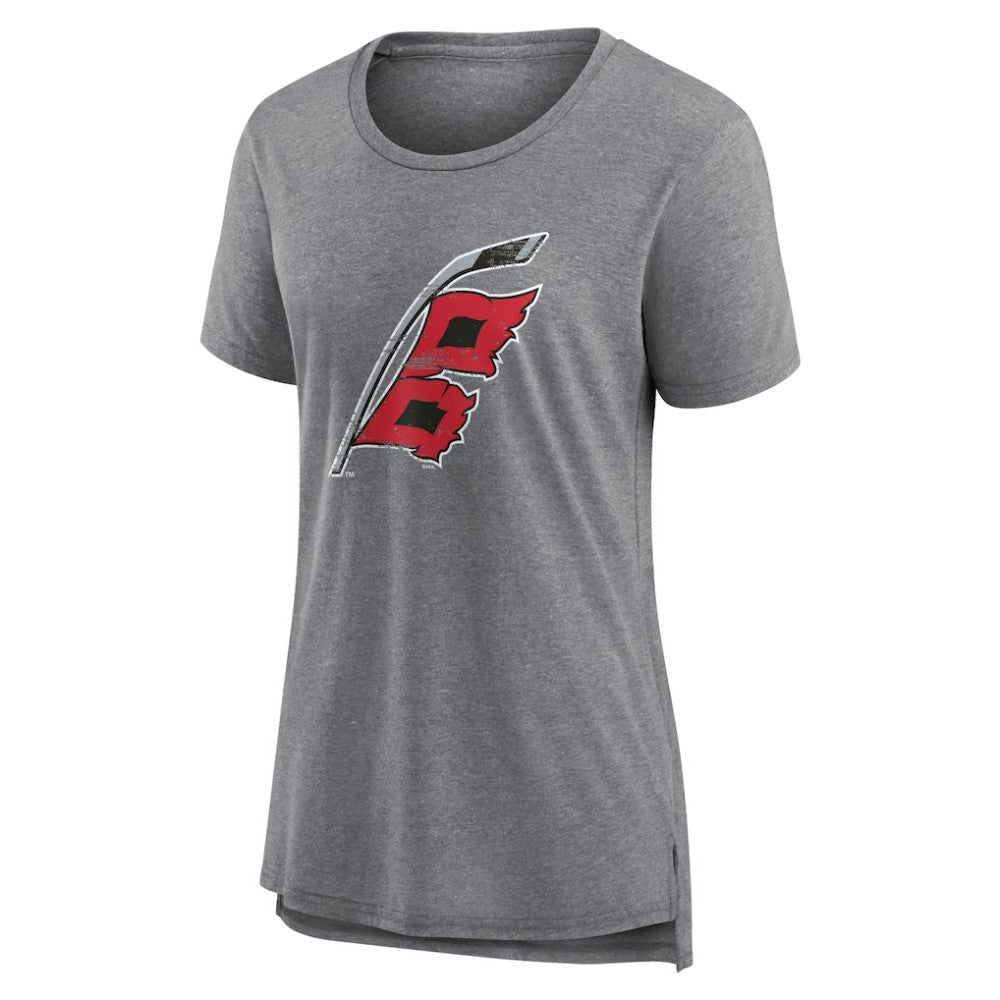 Carolina Hurricanes Women's Heritage Custom Tri-Blend T-Shirt - Gray | NHL online