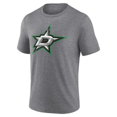 Dallas Stars Heritage Custom Tri-Blend T-Shirt - Gray | NHL Lifestyle