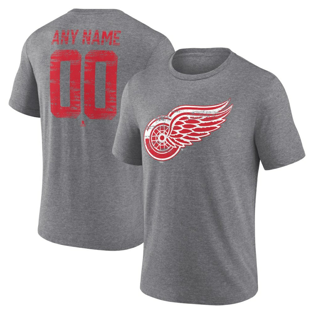 Detroit Red Wings Heritage Custom Tri-Blend T-Shirt - Gray | NHL on sale