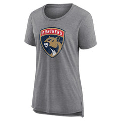 Florida Panthers Women's Heritage Custom Tri-Blend T-Shirt - Gray | NHL sale