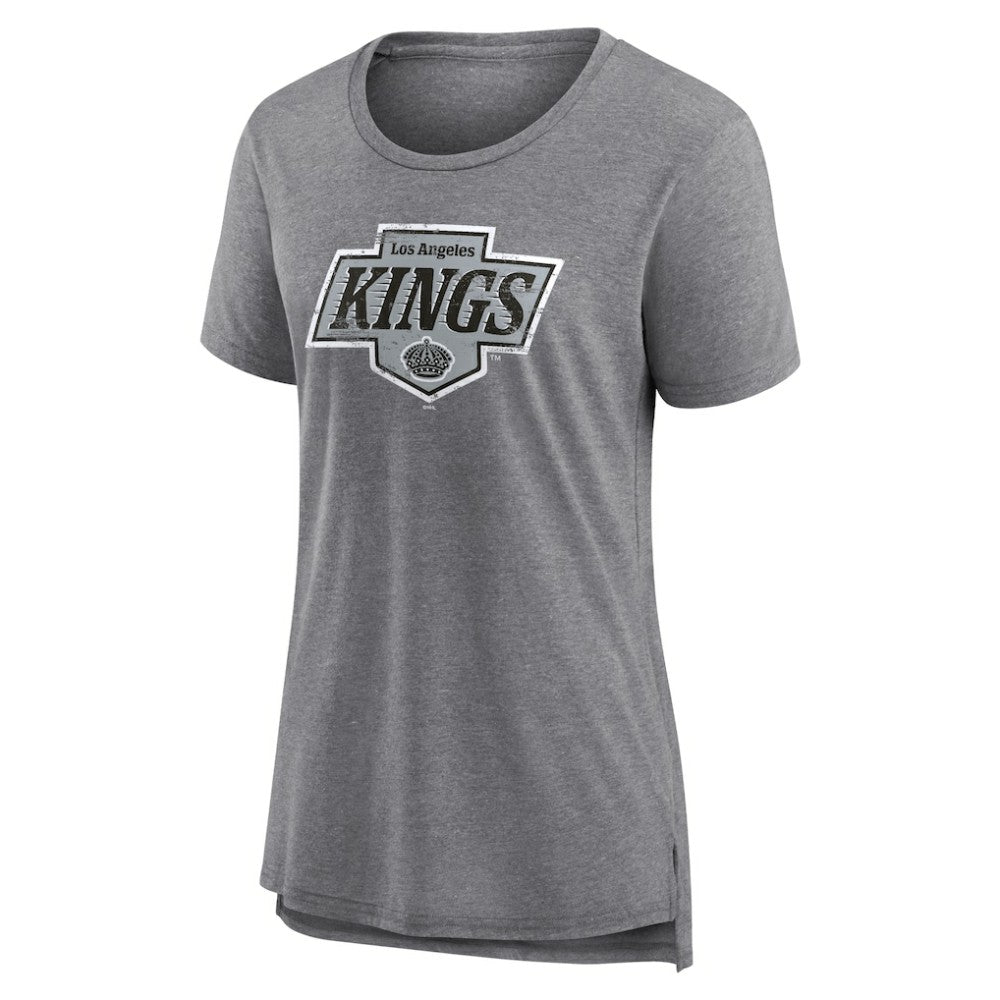 Los Angeles Kings Women's Heritage Custom Tri-Blend T-Shirt - Gray | NHL online