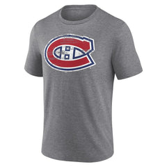 Montreal Canadiens Heritage Custom Tri-Blend T-Shirt - Gray | NHL Clearance