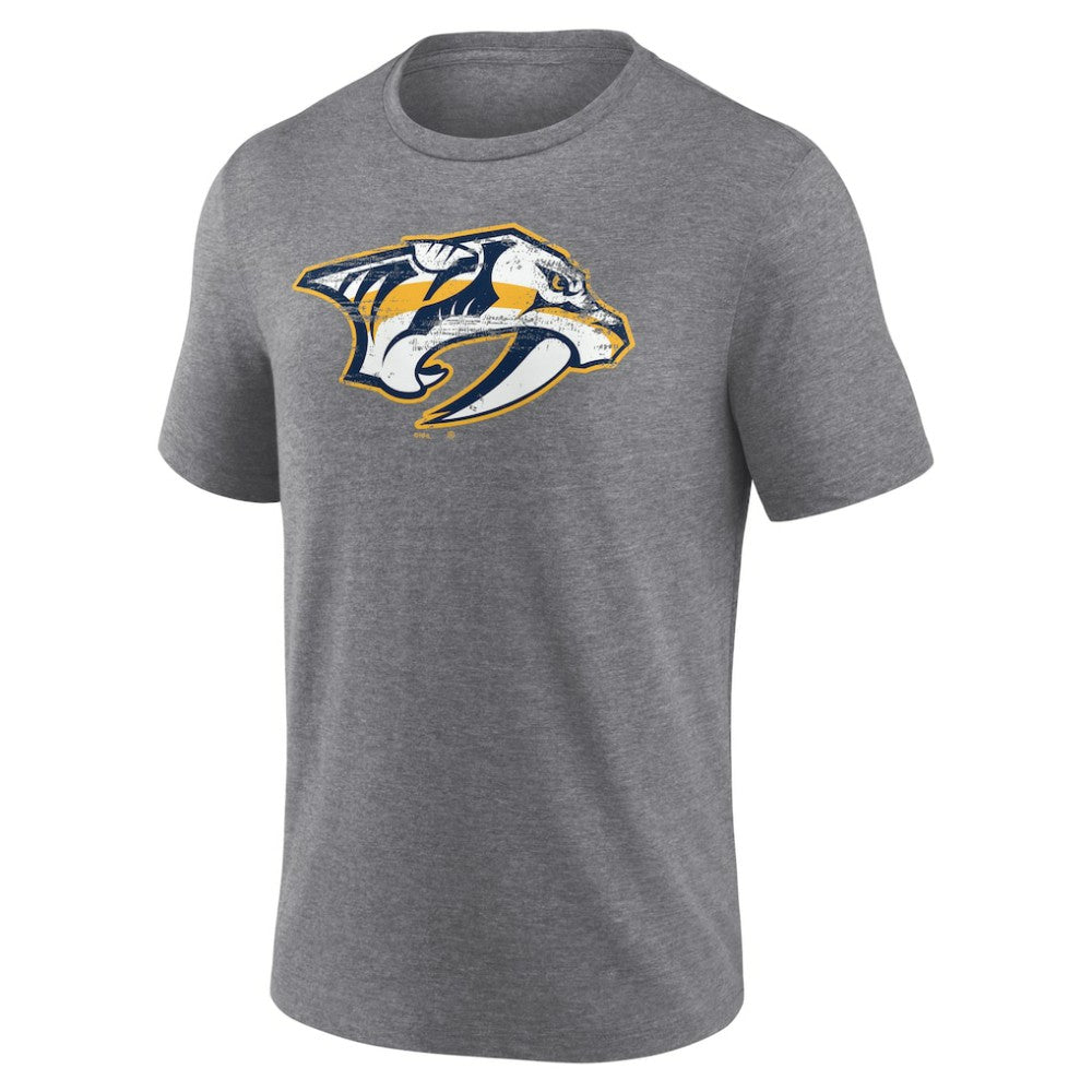 Nashville Predators Heritage Custom Tri-Blend T-Shirt - Gray | NHL sale