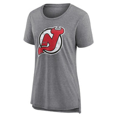 New Jersey Devils Women's Heritage Custom Tri-Blend T-Shirt - Gray | NHL online