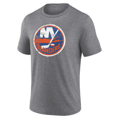New York Islanders Heritage Custom Tri-Blend T-Shirt - Gray | NHL online