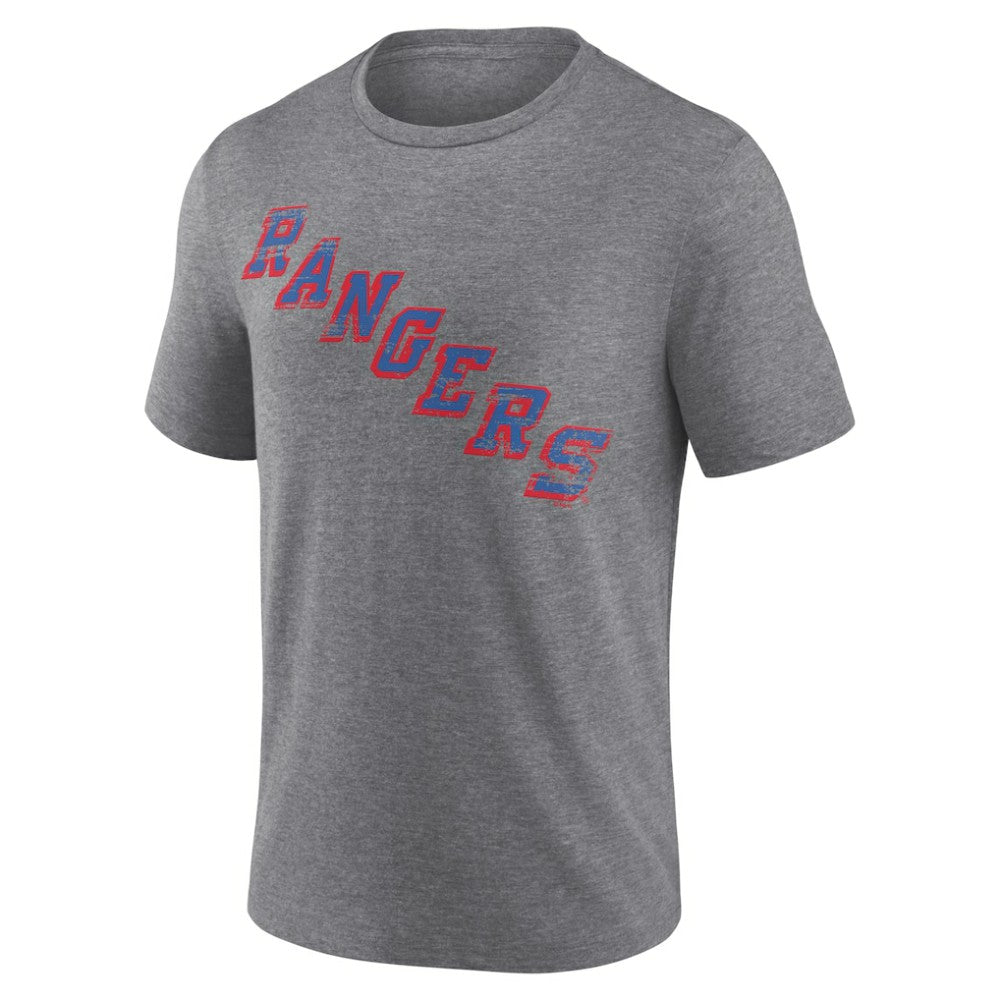 New York Rangers Heritage Custom Tri-Blend T-Shirt - Gray | NHL sale