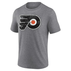 Philadelphia Flyers Heritage Custom Tri-Blend T-Shirt - Gray | NHL Clearance